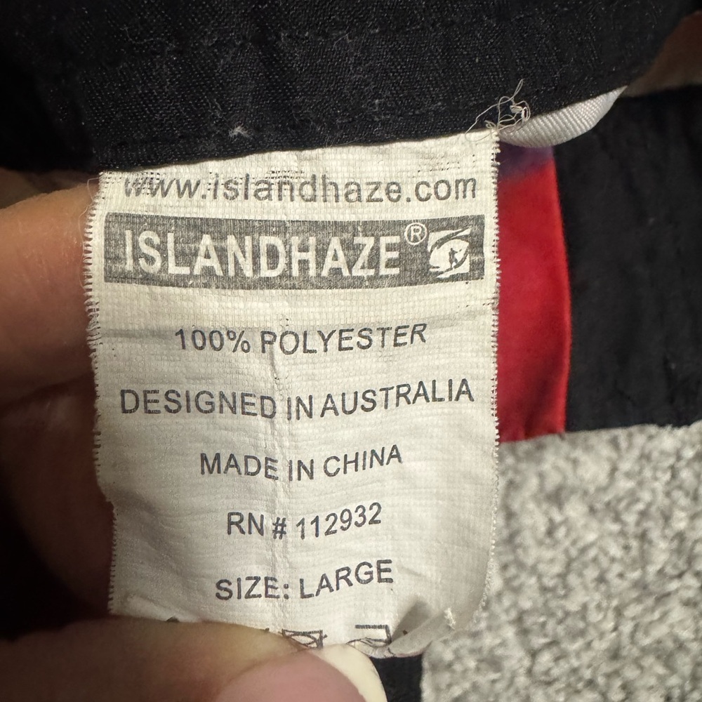 Islandhaze Bold Black and Red Garment